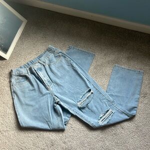 Light Blue Ripped Jeans